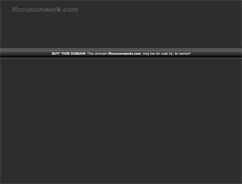 Tablet Screenshot of ifocusonwork.com